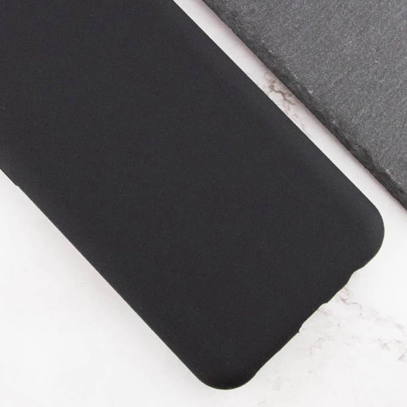 Кольоровий силіконовий чохол GETMAN із закритою камерою для Samsung Galaxy A06 – Чорний / Black. Фото 6 з 10