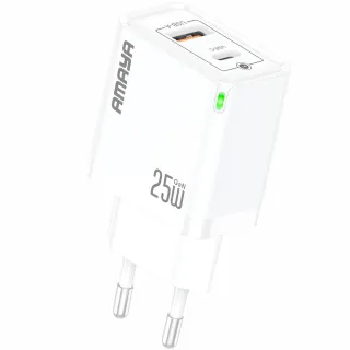 СЗУ Amaya E47D PD25W+QC3.0 GaN (1USB-A/1C) фото 1 из 2