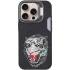 TPU+PC чохол з тваринами для Apple iPhone 15 Pro (6.1") – Black Tiger. Фото 3 з 7