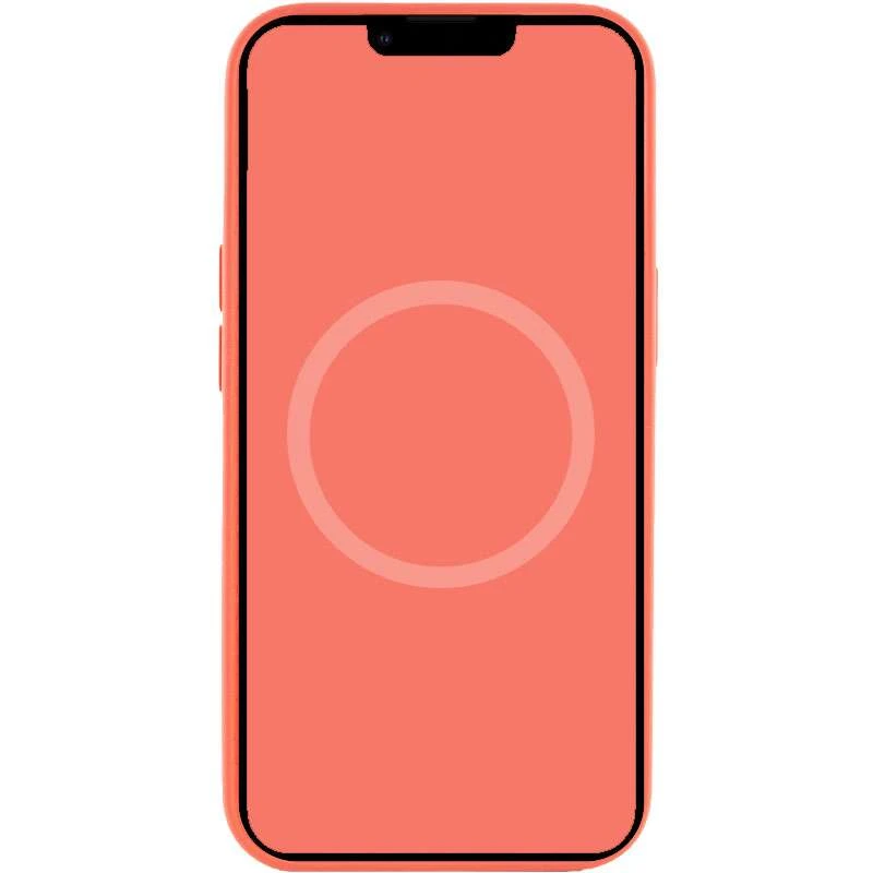 Чехол Silicone case (AAA) with Magsafe and Animation для Apple iPhone 13 (6.1") – Розовый / Pink Pomelo. Фото 4 из 7