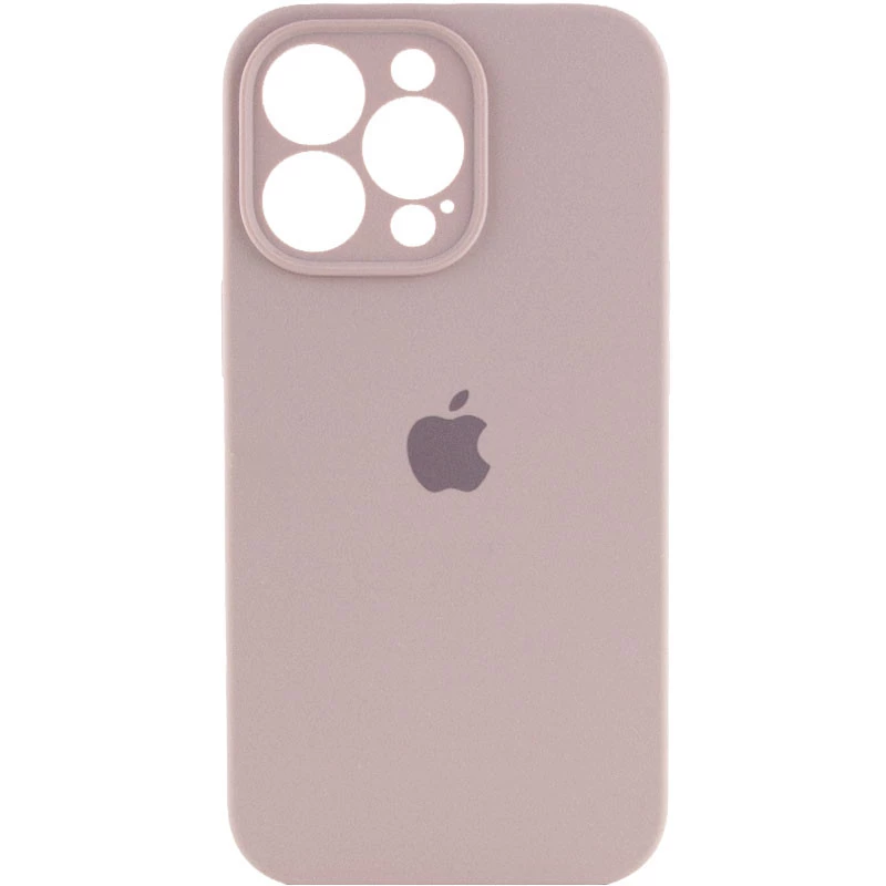 Чехол Silicone Case с защитой камеры для Apple iPhone 16 Pro – Серый / Lavender. Фото 1 из 1