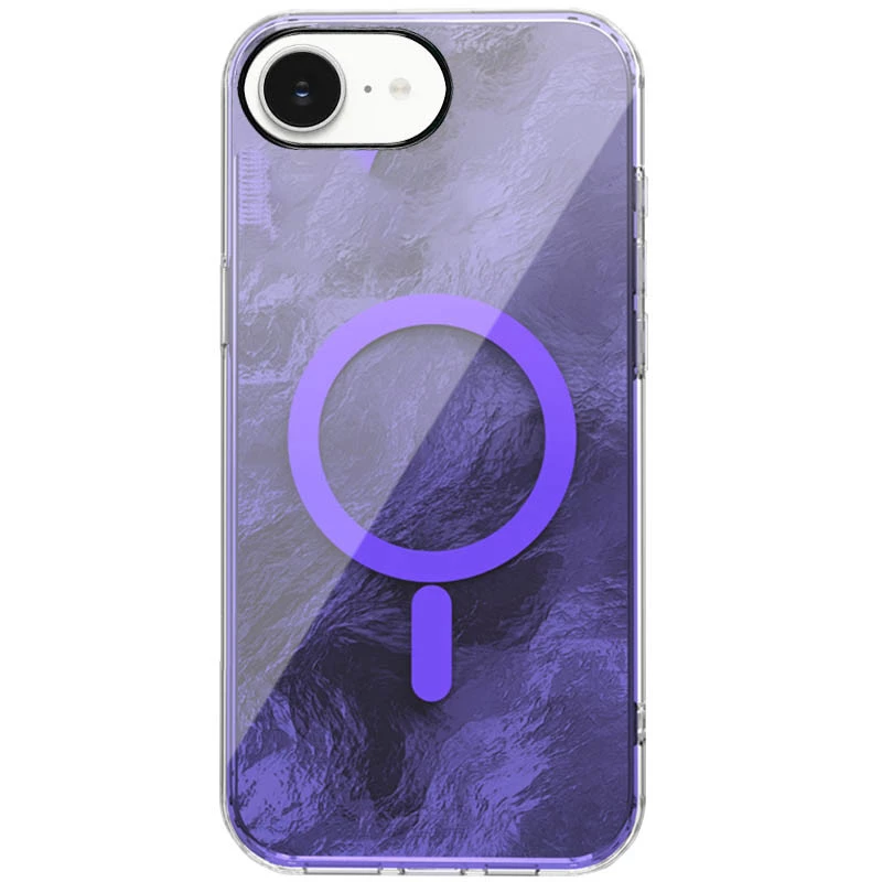 Силиконовый чехол Shiny Mountain (MagFit) для Apple iPhone 17e (6.1") – Purple. Фото 1 из 2