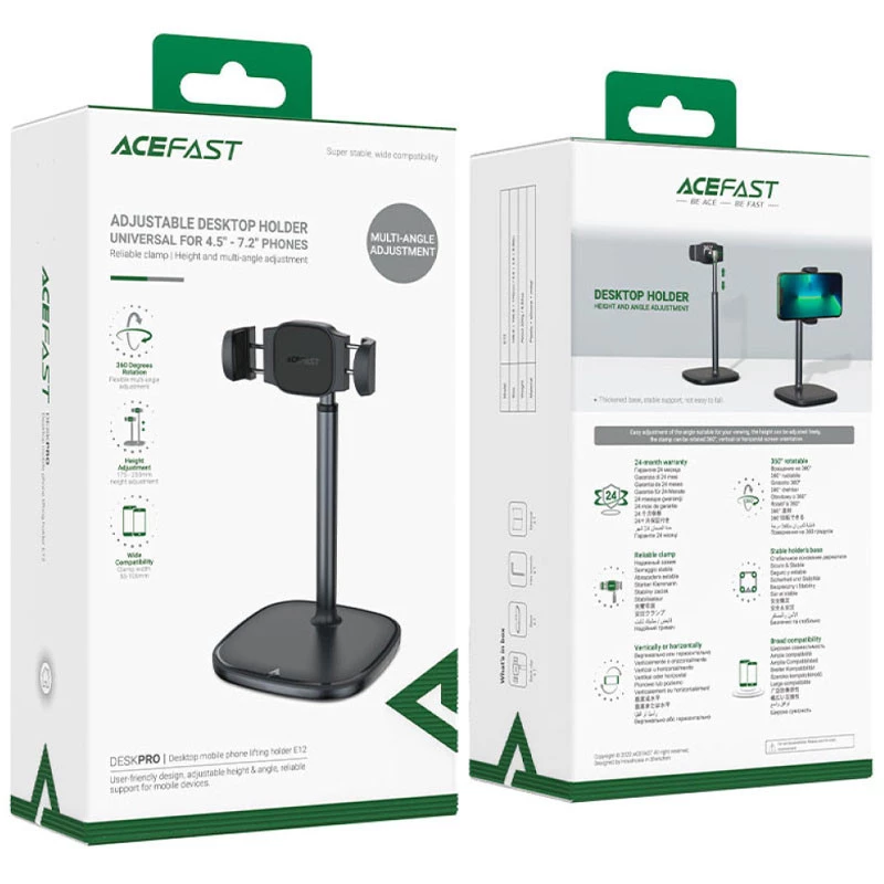 Держатель настольный Acefast E12 – Black. Фото 5 из 5