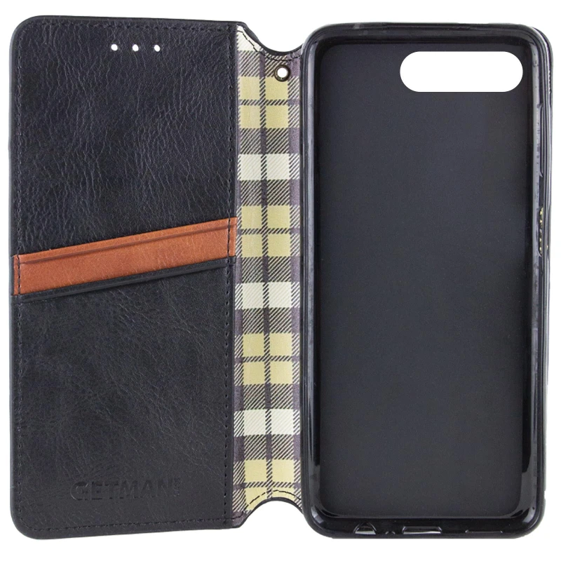 Чохол книжка GETMAN Cubic для Apple iPhone 7 plus / 8 plus – Чорний. Фото 3 з 3