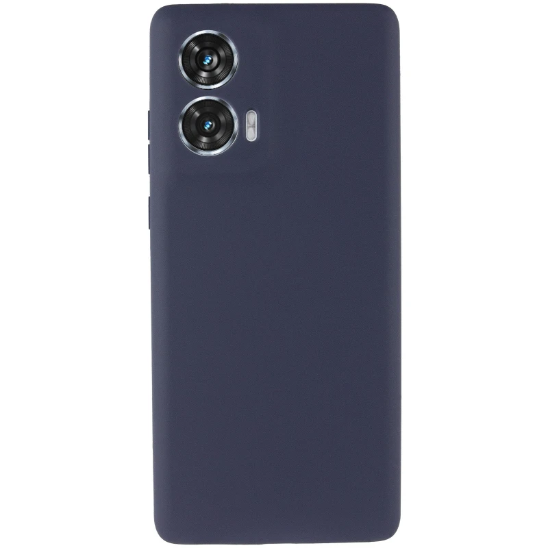 Чехол Silicone Case Lakshmi Plus с закрытой камерой для Motorola Edge 50 – Синий / Midnight Blue. Фото 3 из 6