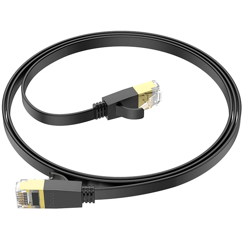 Дата кабель Hoco US07 Level Pro copper gigabit ethernet (1m) – Black. Фото 4 из 5