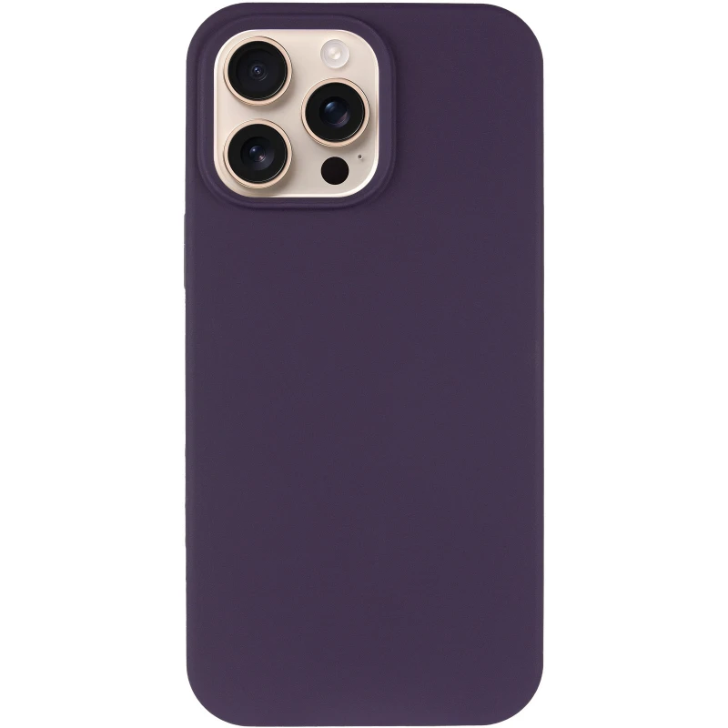 Чохол з закритим низом Silicone Case на Apple iPhone 16 Pro Max – Фіолетовий / Elderberry. Фото 17 з 19