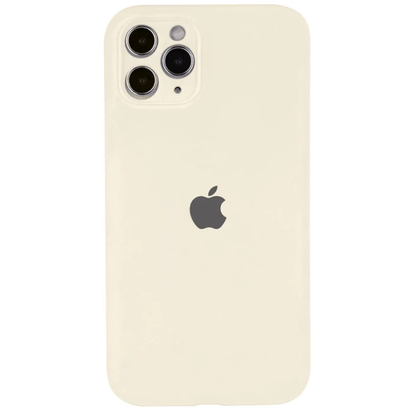 Чехол Silicone Case с защитой камеры для Apple iPhone 12 Pro (6.1") – Бежевый / Antigue White. Фото 1 из 1