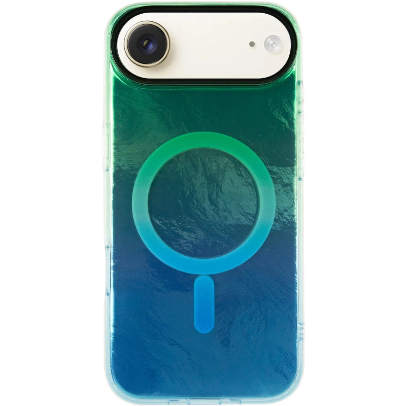 Силіконовий чохол Shiny Mountain (MagFit) для Apple iPhone 17 Air (6.5") – Green / Blue. Фото 3 з 7