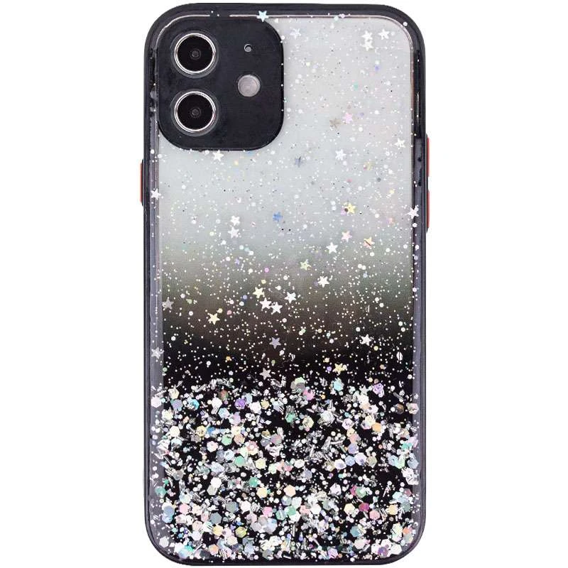 

Чехол с блестками и защитой камеры для Apple iPhone 11 (6.1") (Черный), Чорний