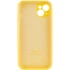 Чехол Silicone Case с защитой камеры для Apple iPhone 15 (6.1") – Желтый / Yellow. Фото 7 из 14