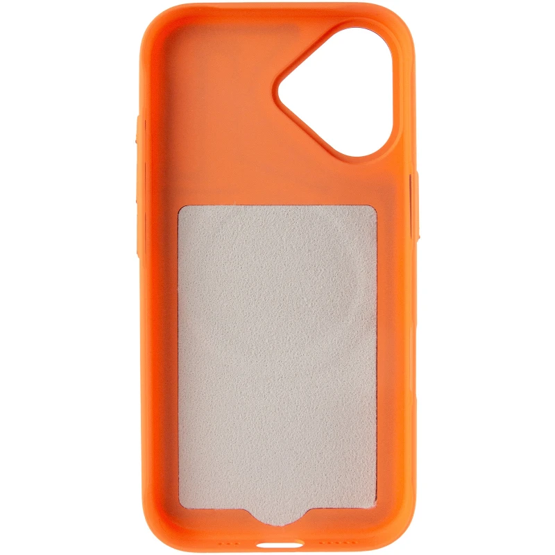 Чехол TPU TechWoven Hybrid with MagSafe для Apple iPhone 17 (6.3") – Orange / Brown. Фото 5 из 7