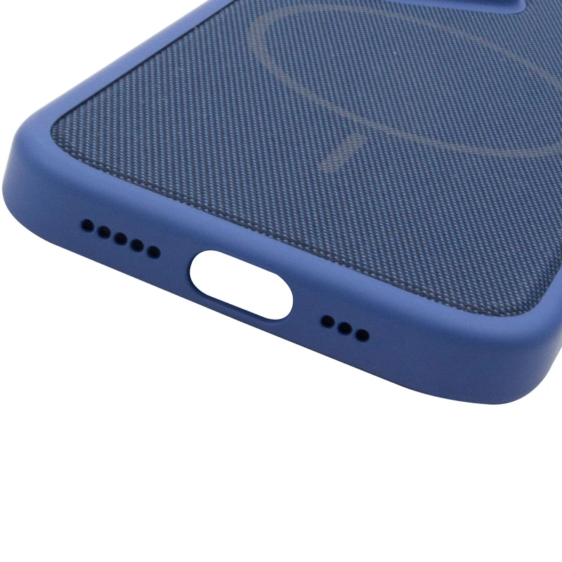 Чохол TPU TechWoven Hybrid with MagSafe для Apple iPhone 15 Pro Max (6.7") – Blue. Фото 8 з 8