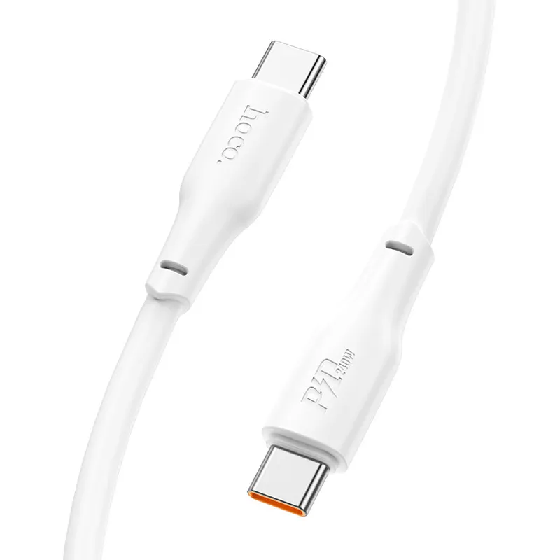 Дата кабель Hoco X93 Force Type-C to Type-C 60W (2m) – White. Фото 4 из 6