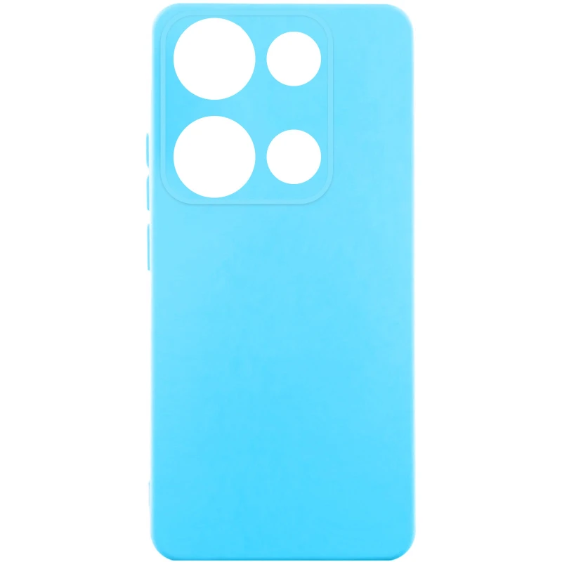 Чехол Silicone Case Lakshmi Plus с закрытой камерой для Xiaomi Poco C71 – Голубой / Sky Blue. Фото 2 из 2