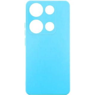 Чехол Silicone Case Lakshmi Plus с закрытой камерой для Xiaomi Redmi Note 14S — Голубой / Sky Blue