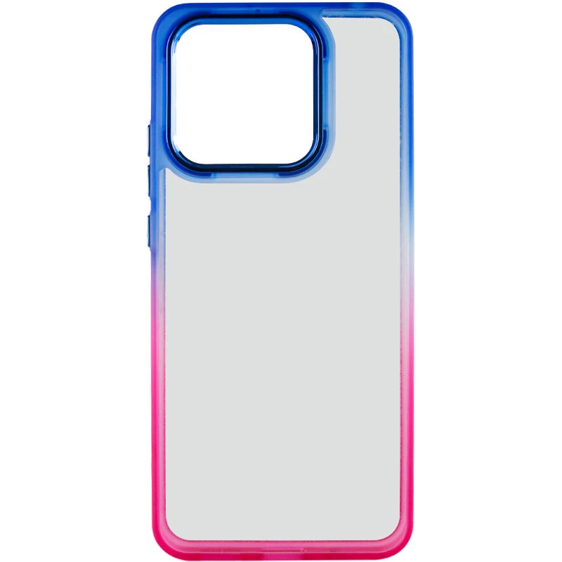 Силіконовий чохол фреш на Xiaomi Redmi 12 – Рожевий / Синій. Фото 3 з 9