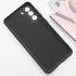 Цветной силиконовый чехол GETMAN с закрытой камерой на Samsung Galaxy S22 – Черный / Black. Фото 5 из 9