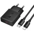 СЗУ Hoco N72 Speed ultra-thin PD20W (1USB-C) + кабель Type-C to Lightning – Black. Фото 4 из 4