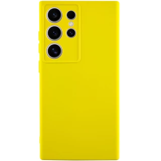 Чохол Silicone Case Lakshmi з закритою камерою на Samsung Galaxy S24 Ultra — Жовтий / Flash