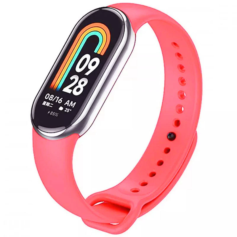 Силіконовий ремінець для Xiaomi Mi Band 8/9/10 – Рожевий / Hot Pink. Фото 1 з 1