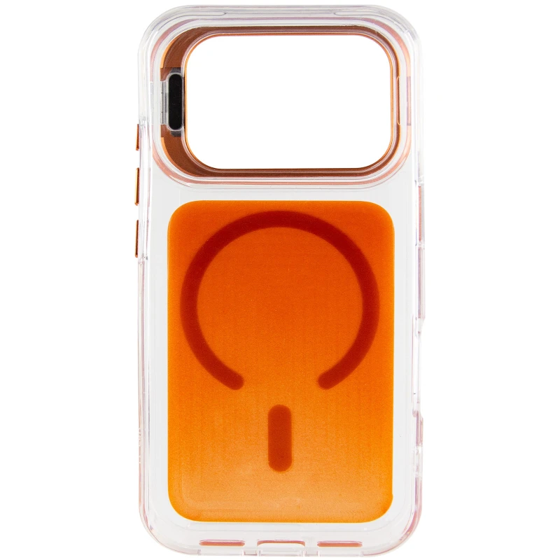 Чохол TPU+PC Jewel Sparkle with MagSafe для Apple iPhone 17 Pro (6.3") – Orange Sparkle. Фото 4 з 7