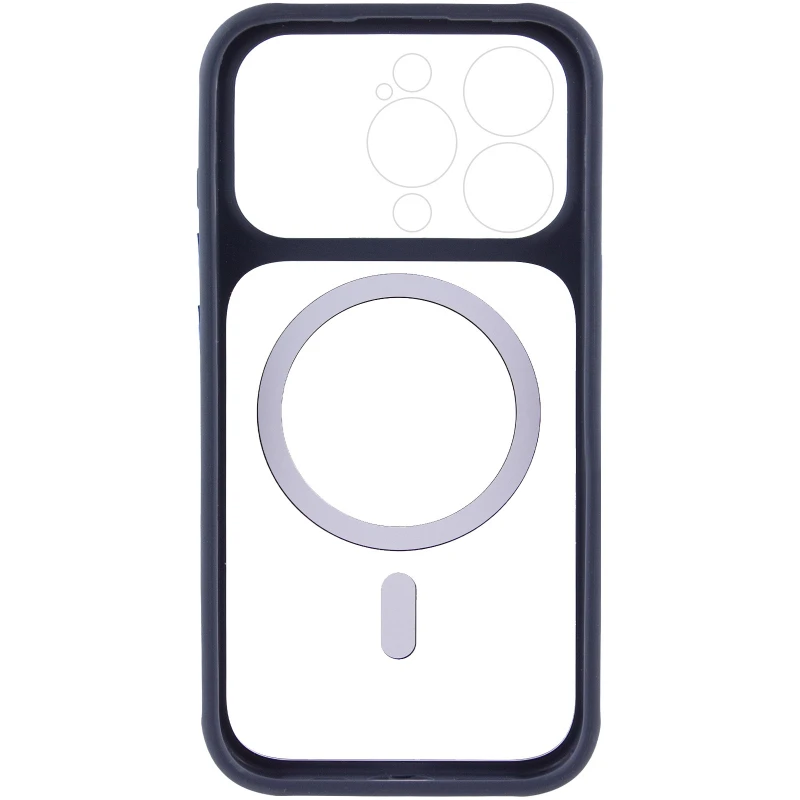 Чохол TPU GETMAN Moon Clear with MagSafe для Apple iPhone 14 Pro (6.1") – Blue. Фото 4 з 6