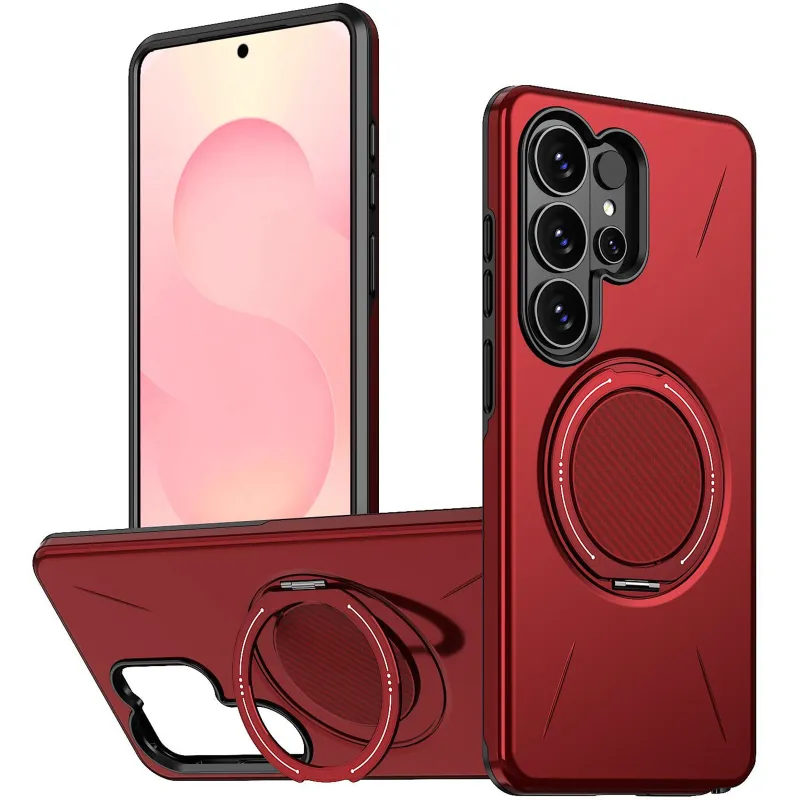 TPU+PC чохол Kalebol Magnetic Case для Samsung Galaxy S26 Ultra – Red. Фото 2 з 3