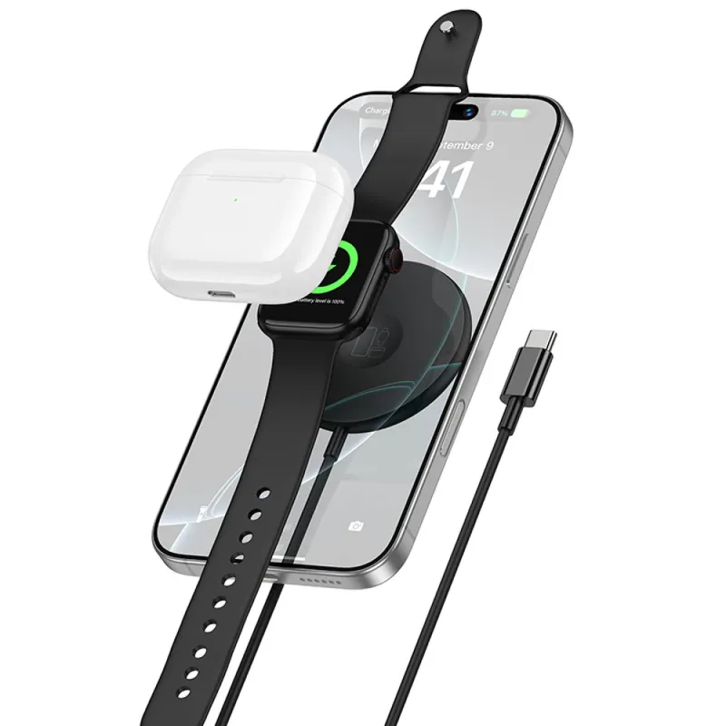 БЗП Borofone BQ41 Glory 3in1 – Black. Фото 3 з 5