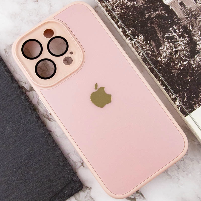 Силиконовый сапфировый чехол с с защитой камеры на Apple iPhone 12 Pro (6.1") – Розовый / Pink Sand. Фото 7 из 8