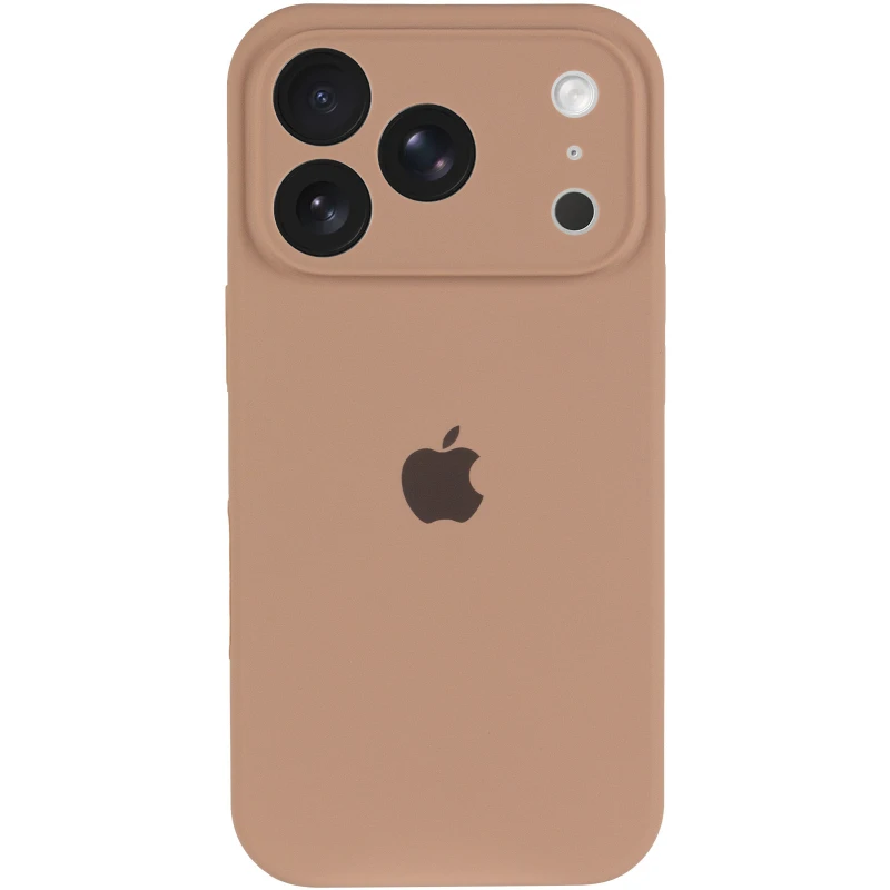 Чехол Silicone Case с защитой камеры для Apple iPhone 17 Pro Max (6.9") – Бежевый / Desert Gold. Фото 1 из 7