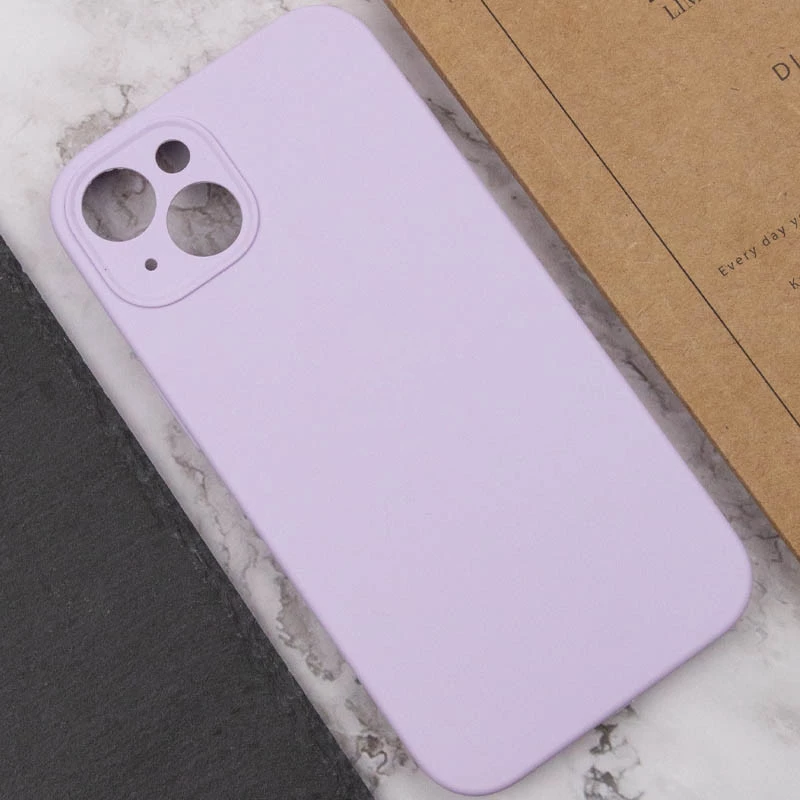 Чехол с закрытым низом Silicone Case для Apple iPhone 16 Plus – Сиреневый / Lilac. Фото 9 из 12