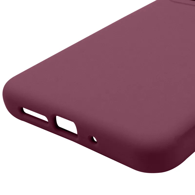 Чехол Silicone Case Lakshmi Premium з закритою камерою на Xiaomi Redmi 15 (EU) – Бордовый / Plum. Фото 8 из 8