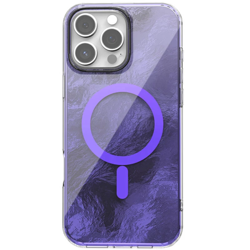 Силіконовий чохол Shiny Mountain (MagFit) для Apple iPhone 16 Pro – Purple. Фото 1 з 3