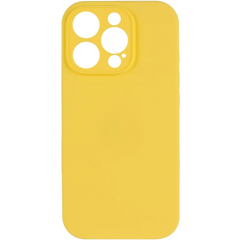 Чохол Silk Full Camera Protective (AA) NO LOGO для Apple iPhone 16 Pro – Жовтий / Yellow. Фото 3 з 8