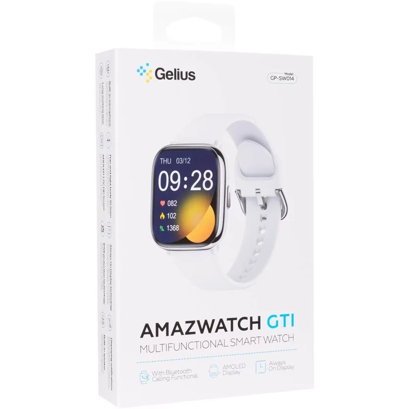 Смарт-годинник Gelius Pro GP-SW014 (Amazwatch GTi) – Crystal White. Фото 6 з 7
