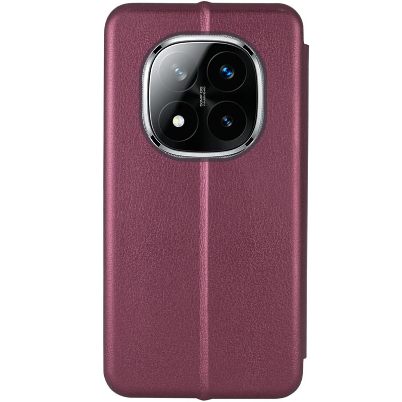 Чехол-книжка классический для Xiaomi Redmi Note 15 4G/5G (EU) – Бордовый. Фото 3 из 4