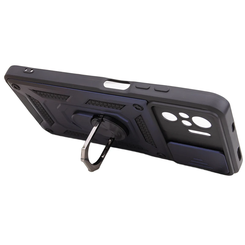 Удароміцний чохол Ummi Camshield Serge Ring (in box) для Xiaomi Redmi Note 10 / Note 10s – Синій / Navy. Фото 3 з 4