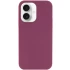 Чехол с закрытым низом Silicone Case для Apple iPhone 16 – Бордовый / Plum. Фото 2 из 4
