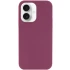 Чехол с закрытым низом Silicone Case для Apple iPhone 16 Plus – Бордовый / Plum. Фото 2 из 4