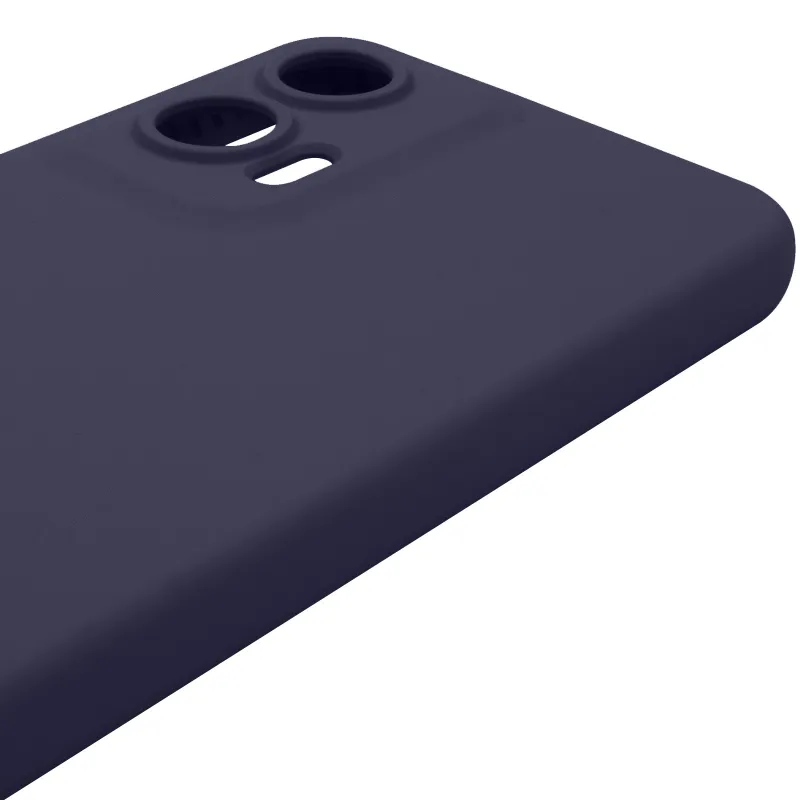 Чехол Silicone Case Lakshmi Premium з закритою камерою на Motorola Moto G35 – Темно-синий / Midnight blue. Фото 7 из 8