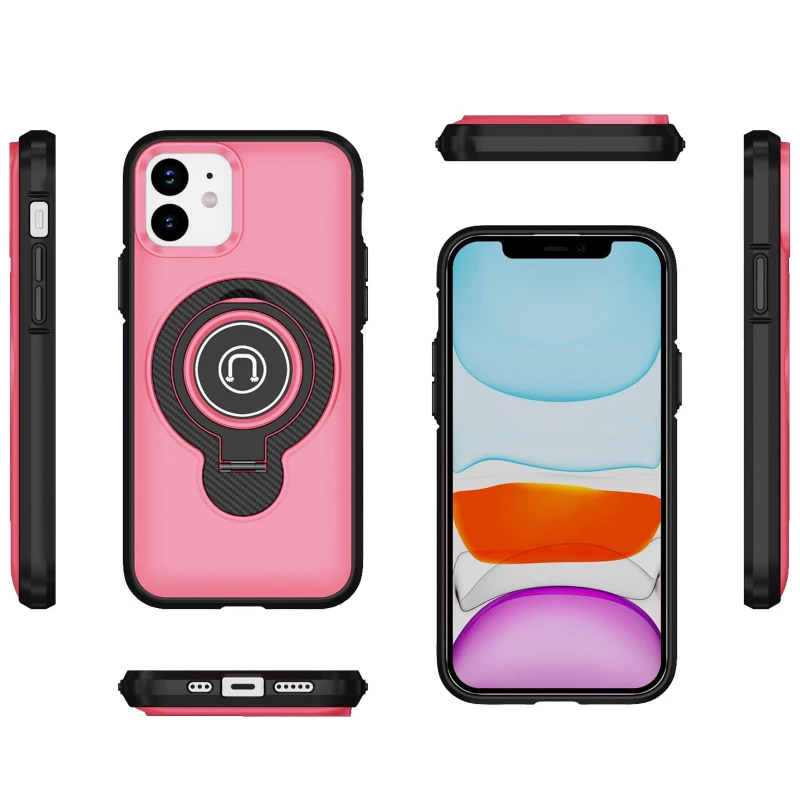 TPU+Textured PC Magnet для Apple iPhone 11 (6.1") – Pink. Фото 3 из 4