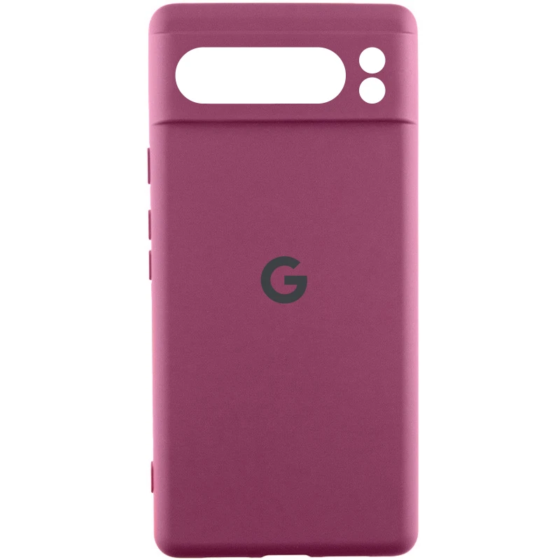 Чохол Silicone Case Lakshmi Premium L з закритою камерою на Google Pixel 8 Pro – Бордовий / Plum. Фото 2 з 4