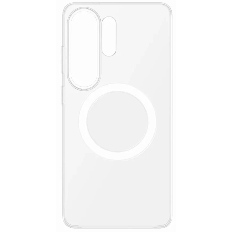 Чохол PC Clear Magnet Case (AAA) with MagSafe для Samsung Galaxy S26 Ultra – Clear / White. Фото 3 з 5