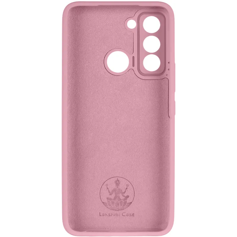 Чехол Silicone Case Lakshmi Premium з закритою камерою на TECNO Pop 5 LTE – Розовый / Light pink. Фото 6 из 8