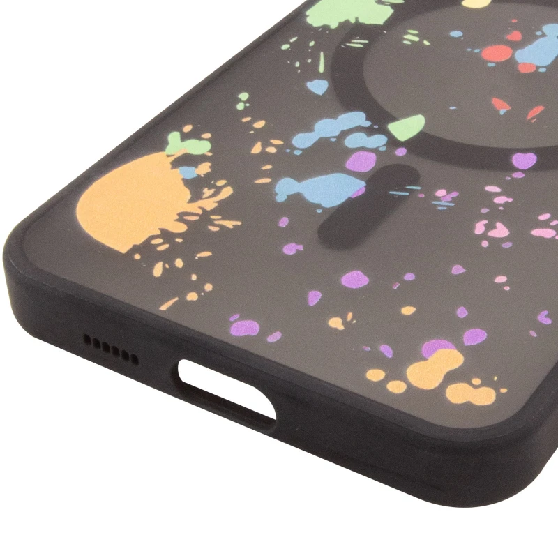 Чехол абстракция рисования с MagSafe для Samsung Galaxy S25 – Titanium black. Фото 6 из 6