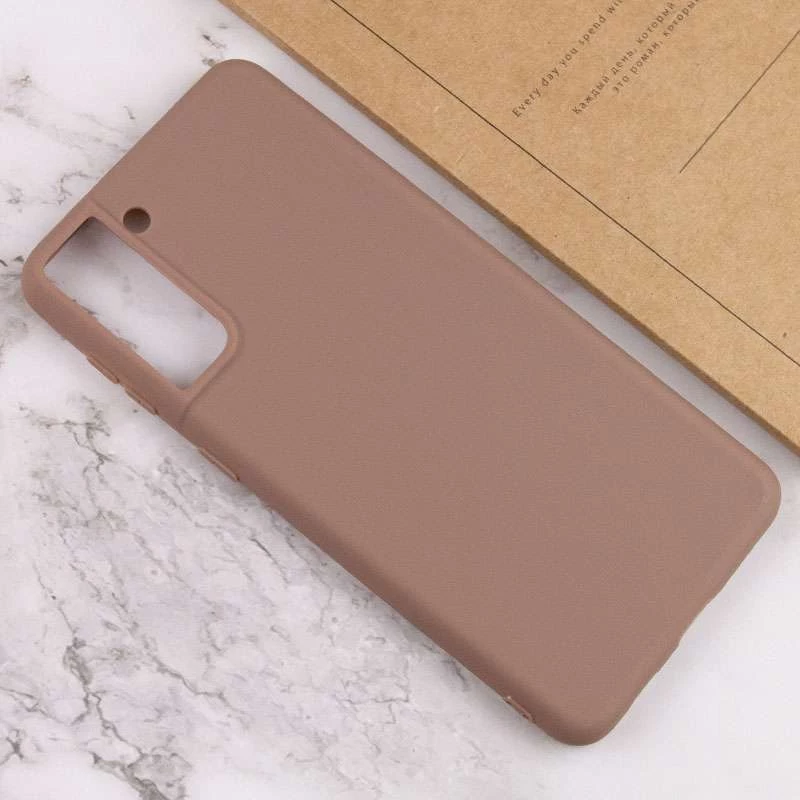 Кольоровий силіконовий чохол на Samsung Galaxy S21+ – Коричневий. Фото 4 з 4