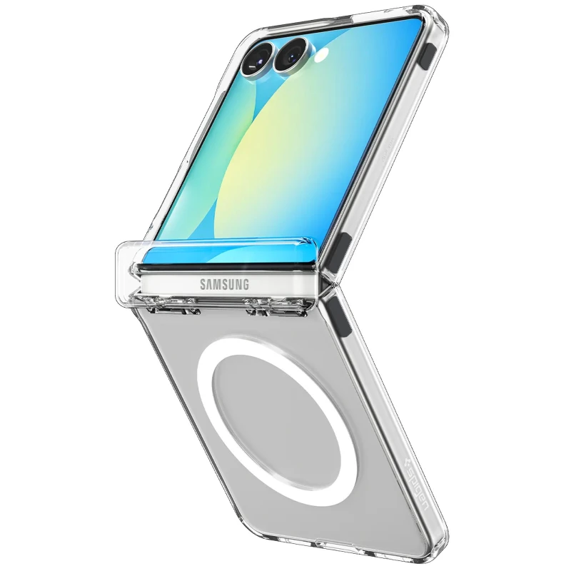 Чехол SGP Ultra Hybrid (MagFit) для Samsung Galaxy Z Flip7 FE – Прозрачный. Фото 6 из 6