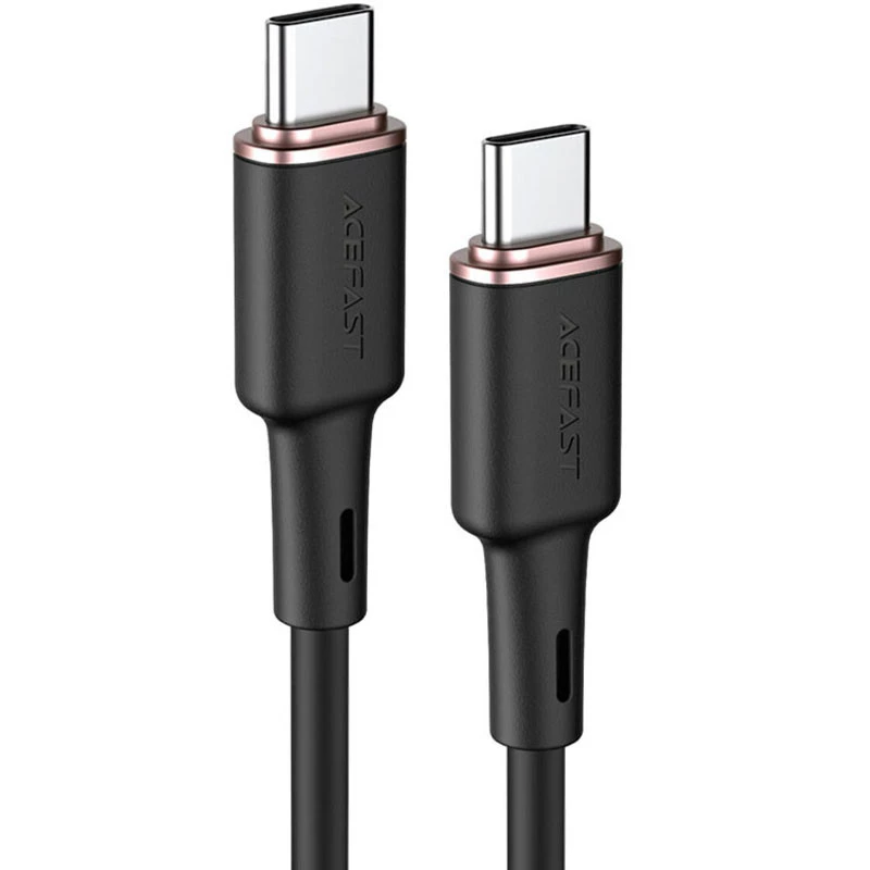 

Дата кабель Acefast C2-03 USB-C to USB-C zinc alloy silicone (1.2m) (Black)