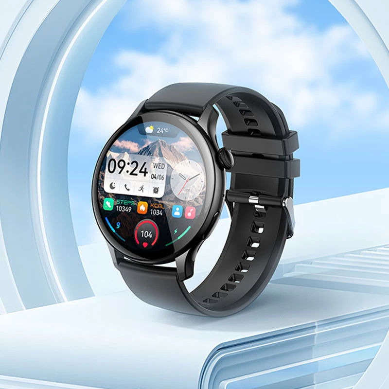 Смарт-часы Hoco Smart Watch Y10 Pro Amoled Smart Sports (call version) – Bright Black. Фото 3 из 4